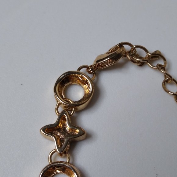 Metal X And O Bracelet Adjustable 5 To 6.5 Inches - Picture 8 of 15